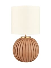 Pacific Natural Textured Ball Table Lamp - Image 5 of 6