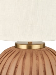 Pacific Natural Textured Ball Table Lamp - Image 6 of 6