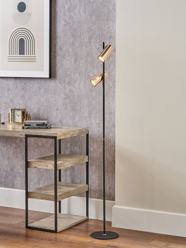Pacific Rose Gold LED Floor Lamp - Image 1 of 6
