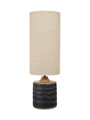 Pacific Black Wash Mango Wood Table Lamp - Image 5 of 6