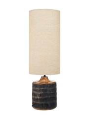 Pacific Black Wash Mango Wood Table Lamp - Image 6 of 6