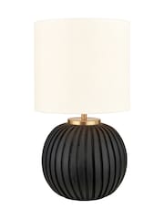 Pacific Black Textured Ball Table Lamp - Image 5 of 6