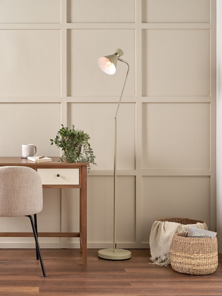 Pacific Sage Silver Metal Floor Lamp - Image 1 of 6