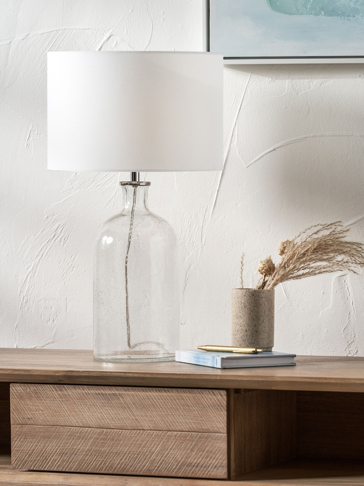 Pacific Clear Bubble Glass Table Lamp - Image 1 of 6