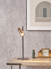 Pacific Rose Gold Metal LED Table Lamp - Image 2 of 6