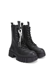 KG Kurt Geiger Tegan Lace Up2 Black Boots - Image 4 of 5