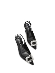 Carvela Virtue Sling Black Shoes - Image 3 of 5