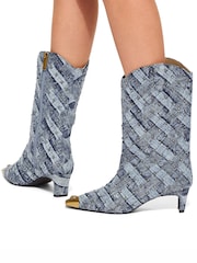 Kurt Geiger London Regent Crystal Boots - Image 1 of 5