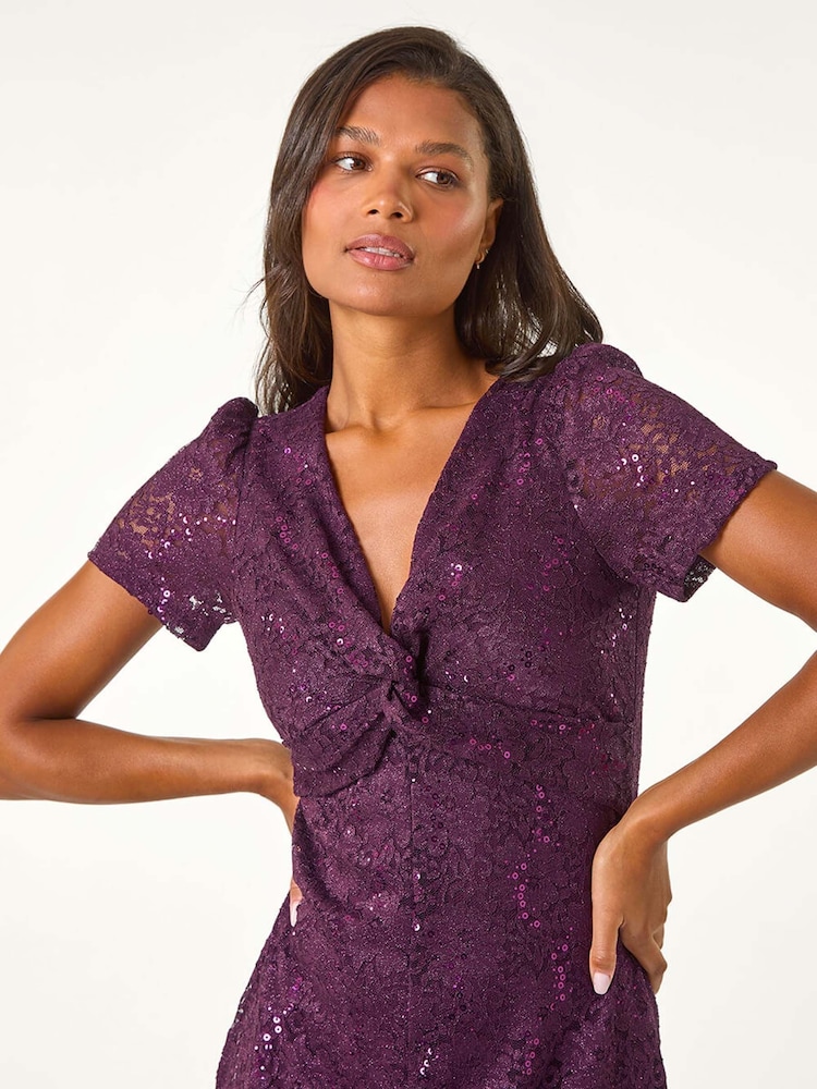 roman purple sequin dress Buy Roman Purple Sequin Wrap Front Midi Dress from Next USA