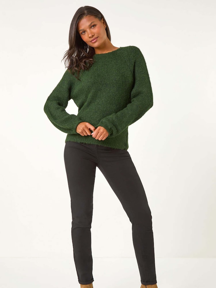 Roman Green Light Soft Knit Blouson Jumper - Image 2 of 5