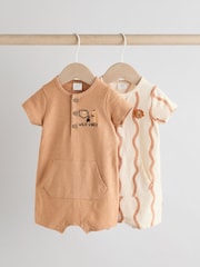 Rja rjav safari - Baby haljica za igranje 2 Pack - Slika 1 iz 12