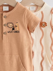 Rja rjav safari - Baby haljica za igranje 2 Pack - Slika 7 iz 12