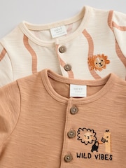 Rja rjav safari - Baby haljica za igranje 2 Pack - Slika 8 iz 12