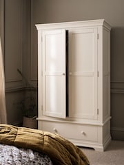 Cotswold Company Warm White Chantilly Double Wardrobe - Image 1 of 6