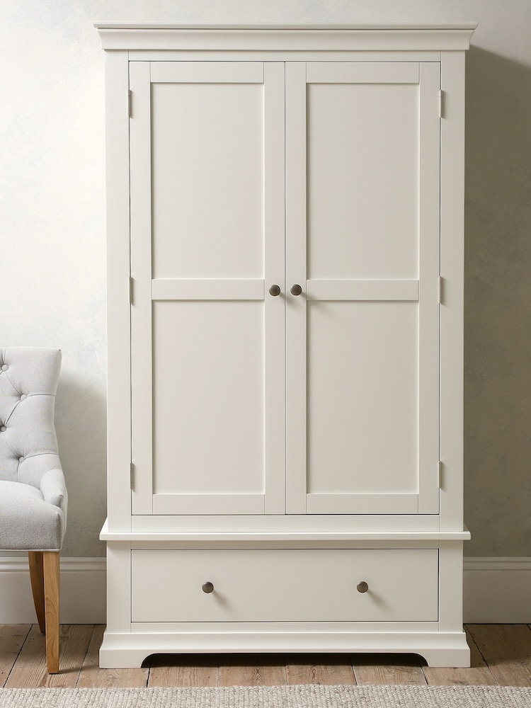 Cotswold Company Warm White Chantilly Double Wardrobe - Image 2 of 6