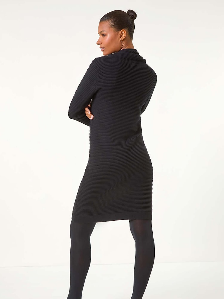 Bodycon Black Jumper Outfits Rebellious Fashion Open Twist Back