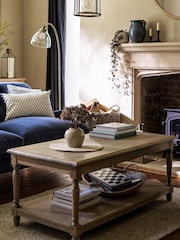 Cotswold Company Limewash Oak Camille Coffee Table - Image 1 of 5