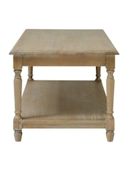 Cotswold Company Limewash Oak Camille Coffee Table - Image 3 of 5