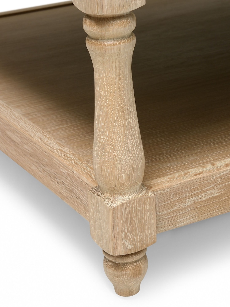 Cotswold Company Limewash Oak Camille Coffee Table - Image 5 of 5