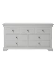 Cotswold Company Pebble Grey Chantilly 7 Drawer Wide Chest of Drawers - Image 2 of 5