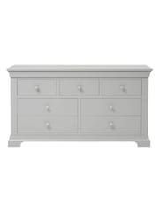 Cotswold Company Pebble Grey Chantilly 7 Drawer Wide Chest of Drawers - Image 3 of 5