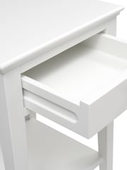 Cotswold Company Warm White Chantilly 1 Drawer Bedside Table - Image 5 of 5