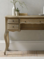 Cotswold Company Limewash Oak Camille Dressing Table - Image 1 of 5