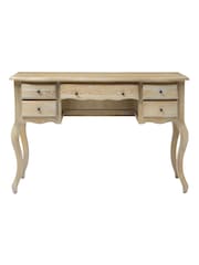 Cotswold Company Limewash Oak Camille Dressing Table - Image 3 of 5