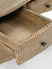 Cotswold Company Limewash Oak Camille Dressing Table - Image 5 of 5