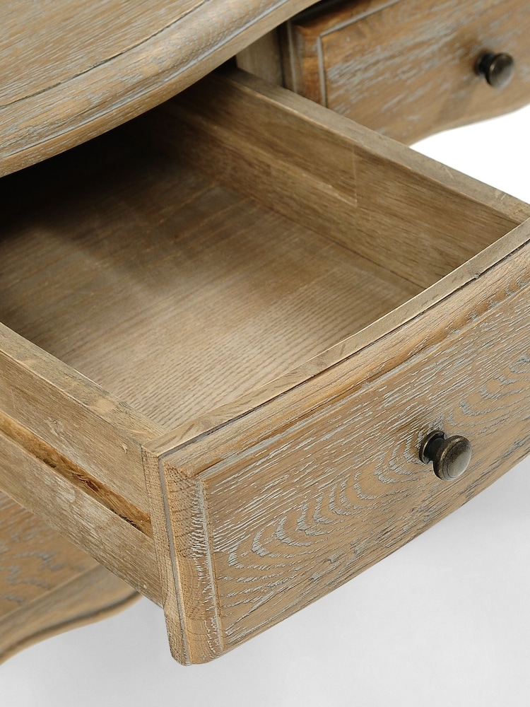 Cotswold Company Limewash Oak Camille Dressing Table - Image 5 of 5