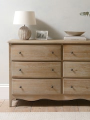 Cotswold Company Limewash Oak Camille 6 Drawer Chest of Drawers - Image 1 of 5