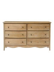 Cotswold Company Limewash Oak Camille 6 Drawer Chest of Drawers - Image 2 of 5