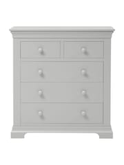 Cotswold Company Pebble Grey Chantilly 5 Drawer Chest of Drawers - Image 4 of 5