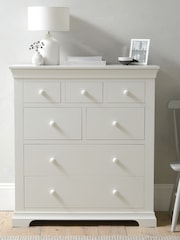 Cotswold Company Warm White Chantilly 7 Drawer Chest of Drawers - Image 2 of 5
