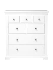 Cotswold Company Warm White Chantilly 7 Drawer Chest of Drawers - Image 3 of 5