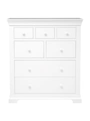 Cotswold Company Warm White Chantilly 7 Drawer Chest of Drawers - Image 4 of 5