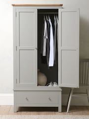 Cotswold Company Pebble Grey Simply Cotswold Double Wardrobe - Image 2 of 6