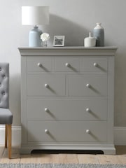 Cotswold Company Pebble Grey Chantilly 7 Drawer Chest of Drawers - Image 2 of 5