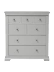 Cotswold Company Pebble Grey Chantilly 7 Drawer Chest of Drawers - Image 3 of 5