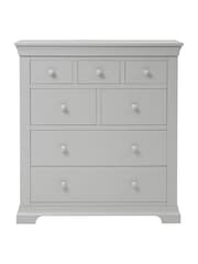 Cotswold Company Pebble Grey Chantilly 7 Drawer Chest of Drawers - Image 4 of 5