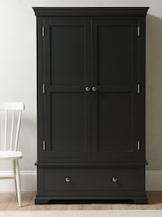Cotswold Company Dusky Black Chantilly Double Wardrobe - Image 1 of 4