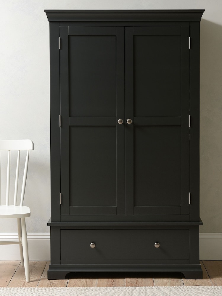 Cotswold Company Dusky Black Chantilly Double Wardrobe - Image 1 of 4