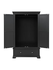Cotswold Company Dusky Black Chantilly Double Wardrobe - Image 3 of 4