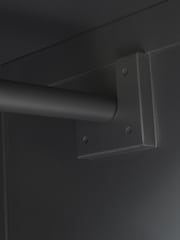 Cotswold Company Dusky Black Chantilly Double Wardrobe - Image 4 of 4