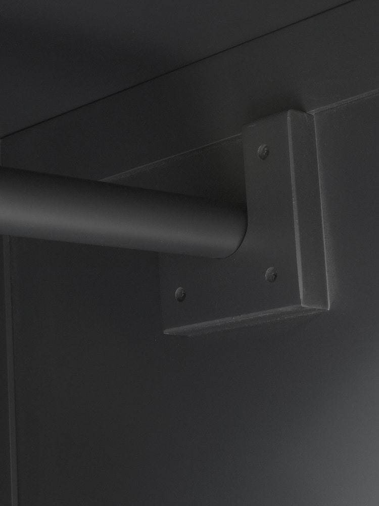 Cotswold Company Dusky Black Chantilly Double Wardrobe - Image 4 of 4