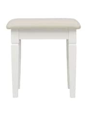 Cotswold Company Warm White Chantilly Dressing Table Stool - Image 2 of 3