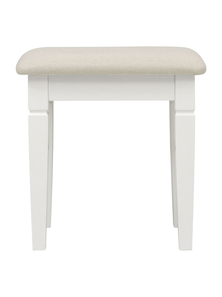 Cotswold Company Warm White Chantilly Dressing Table Stool - Image 2 of 3