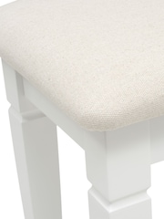 Cotswold Company Warm White Chantilly Dressing Table Stool - Image 3 of 3
