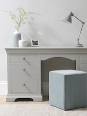 Cotswold Company Pebble Grey Chantilly Dressing Table - Image 1 of 5