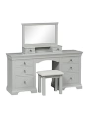 Cotswold Company Pebble Grey Chantilly Dressing Table - Image 2 of 5